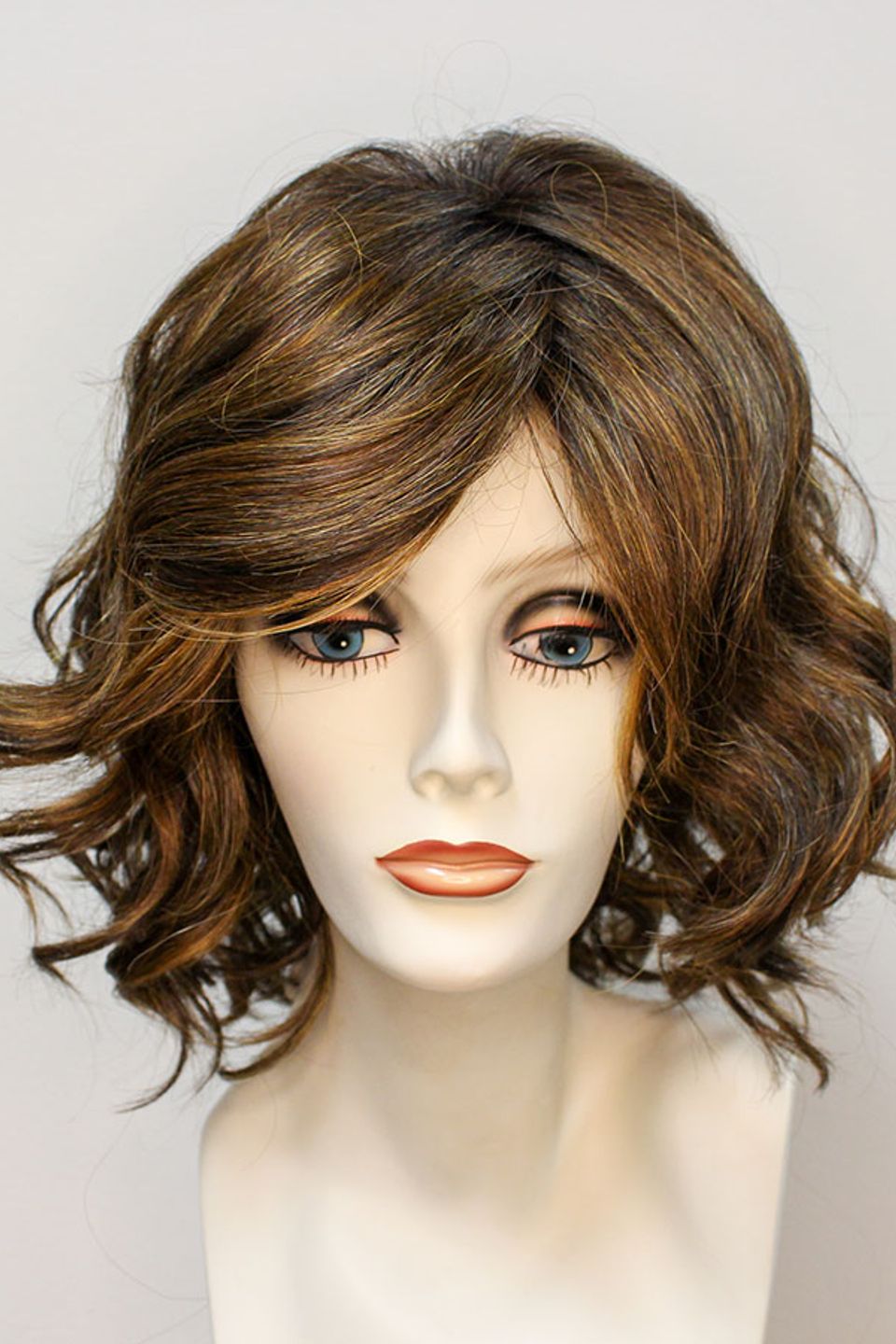 Medium brown curly bob 1