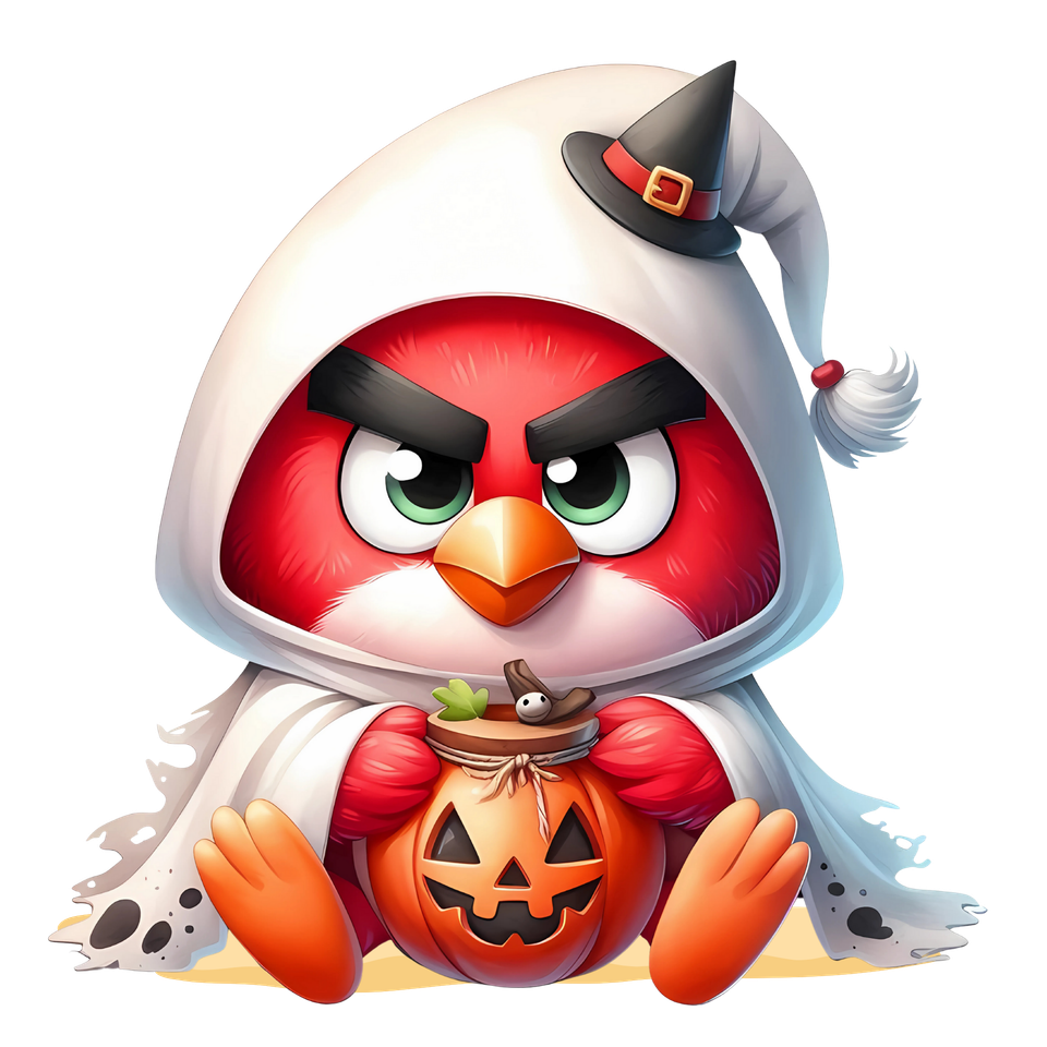 Seasons   halloween angry bird dressed up as ghost21 6