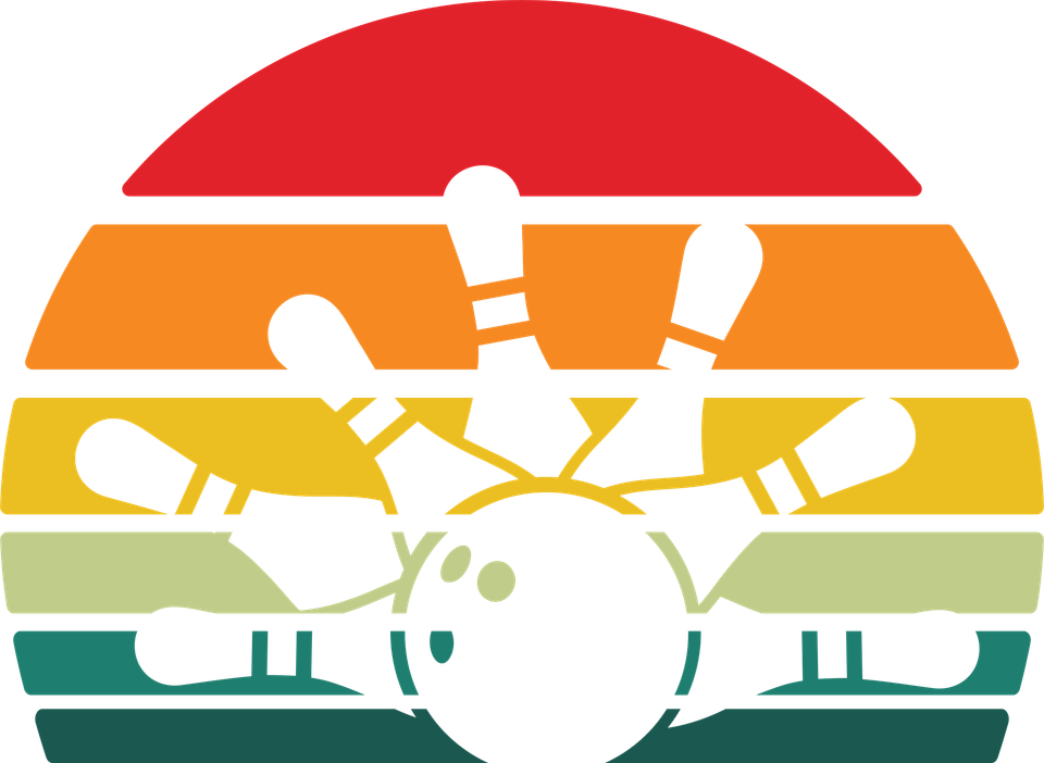 Bowling   retro sunset graphics 14