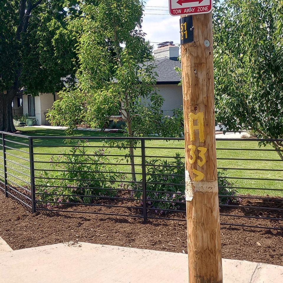 Mulch installation.