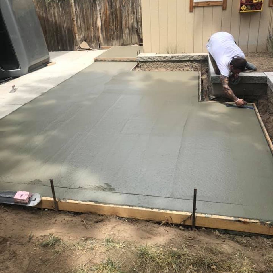 New Concrete Patio & Landscaping in Boise, ID