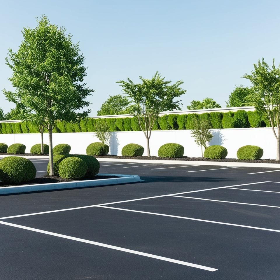 New Parking Lot Striping