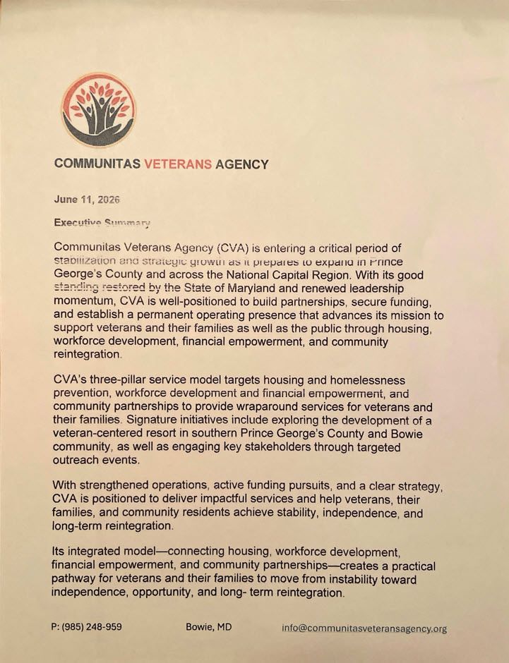 Communitas veterans agency