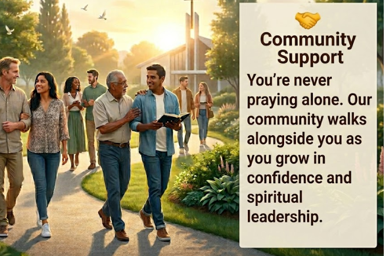 Community prayer night support in prayer