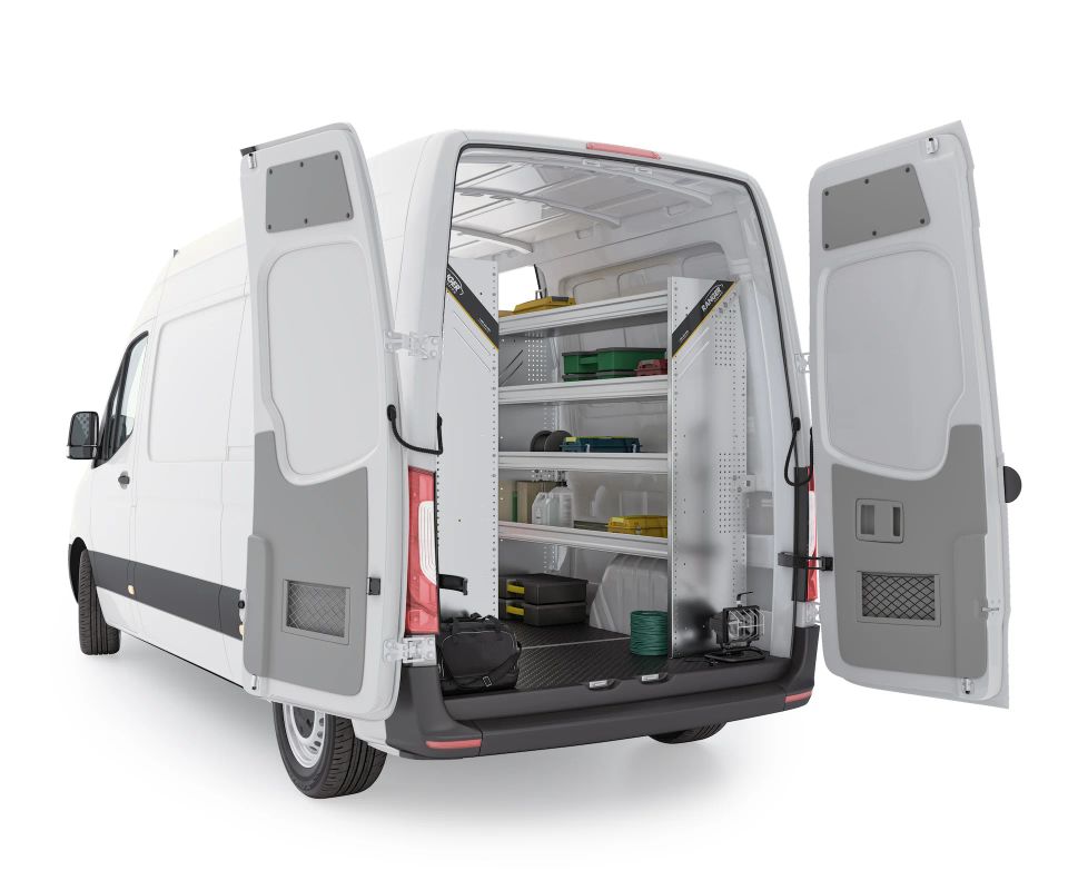 Mercedes sprinter aluminum van shelving n5 ra96 60 view 3