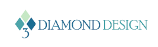 3 diamond design logo example 