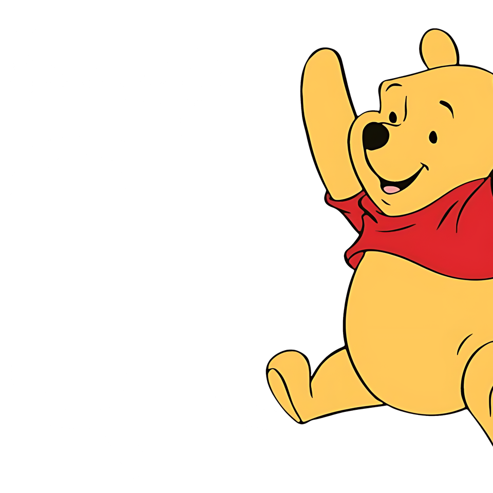 Bby   0131 baby   winnie the pooh disney squad pooh white ltrs