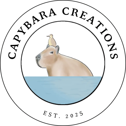 Logo with pic capybara creations