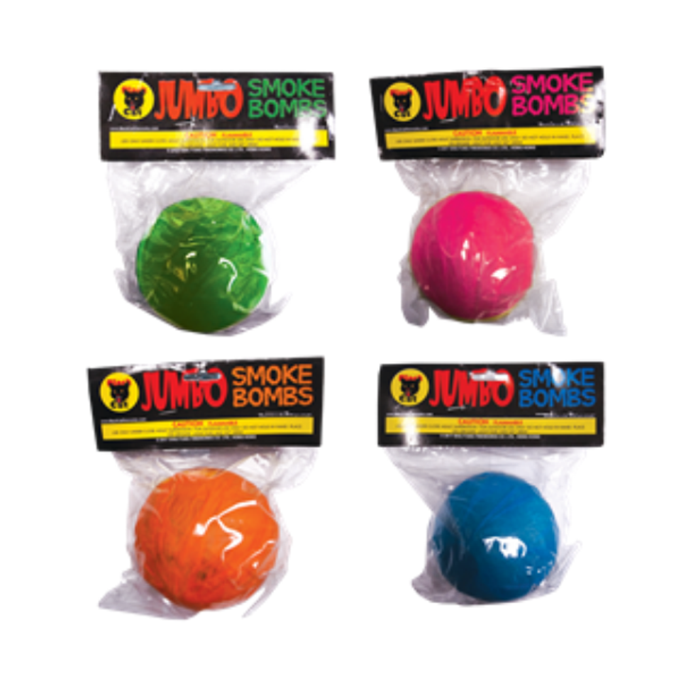 Jumbo neon smoke bombs