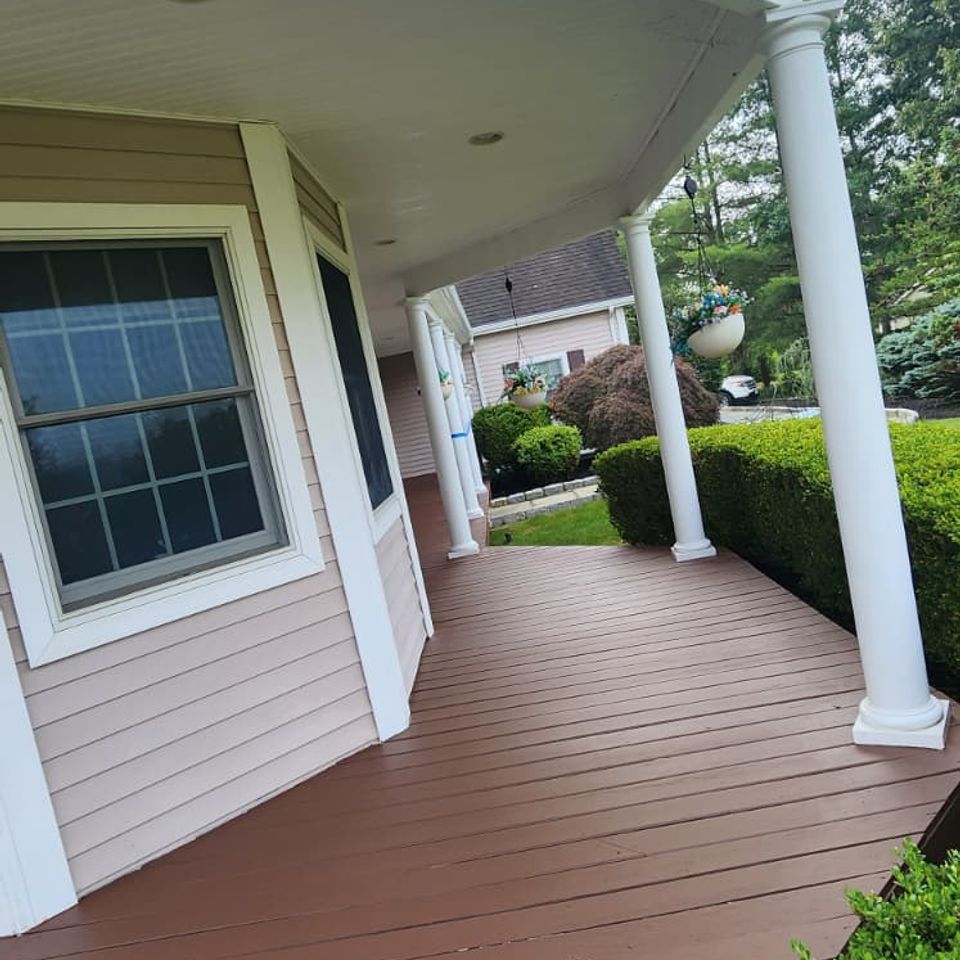 After new deck stained