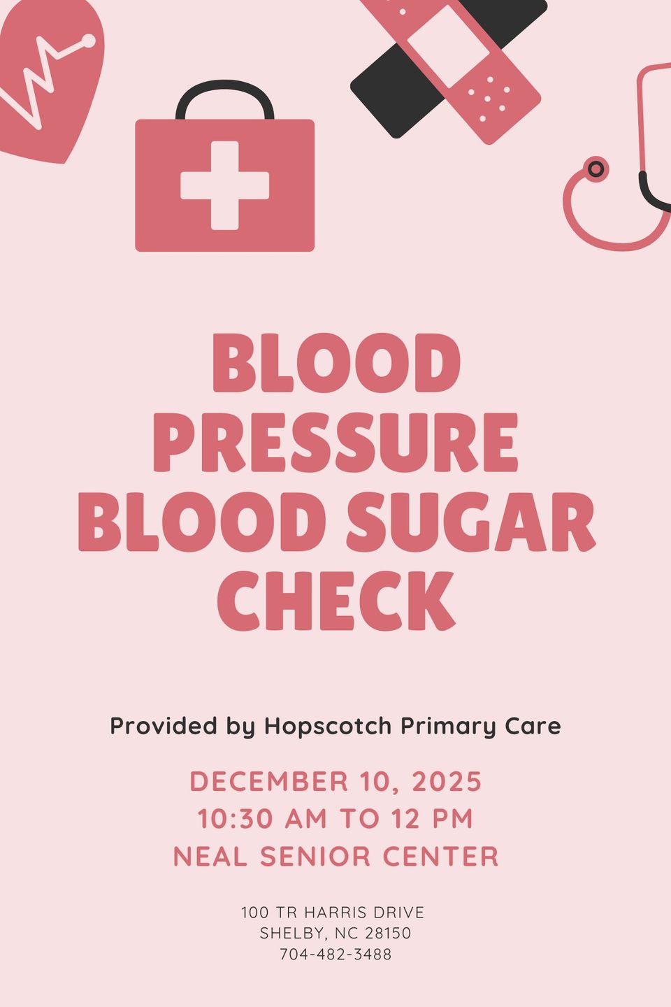 Blood pressureblood sugar screen