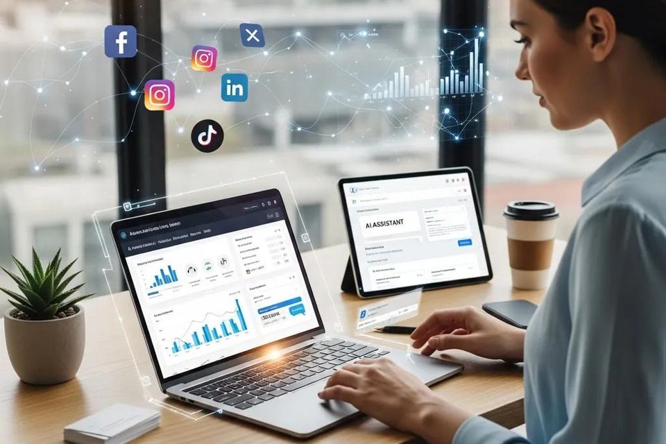 Small business owner utilizing technology for effective lead generation strategies 774acd8b 4775 4a4f a999 ed2b3edd6e57