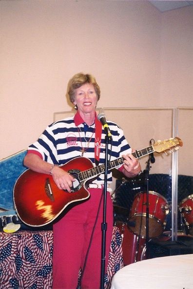 Judy Bowman sharing music through Wheel Power ministry