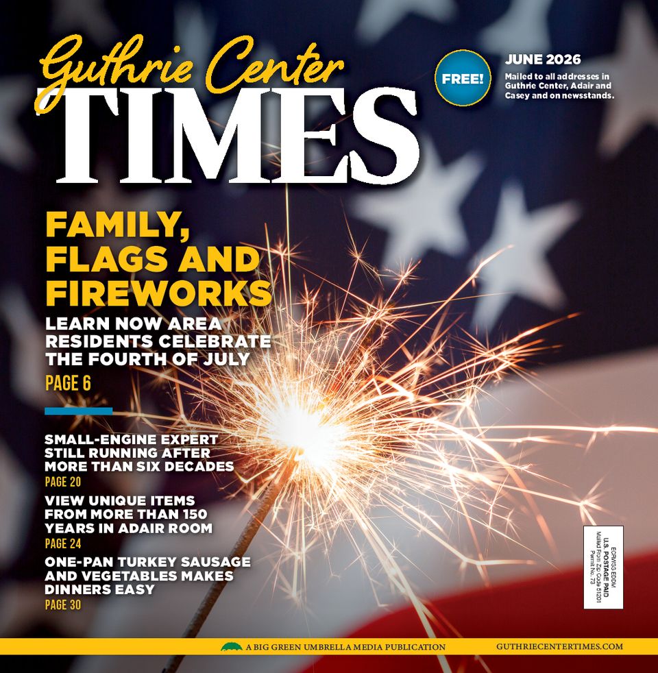 Guthrie center times   june 2026