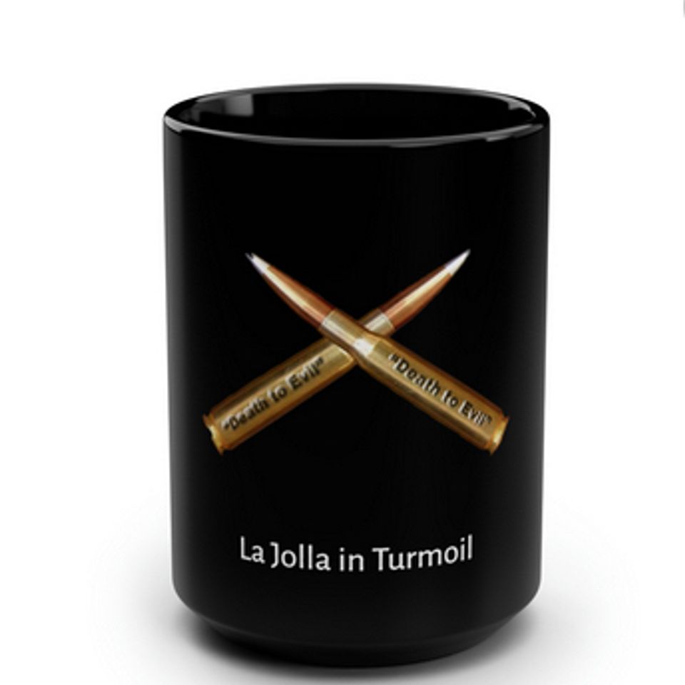 Black mug death to evil