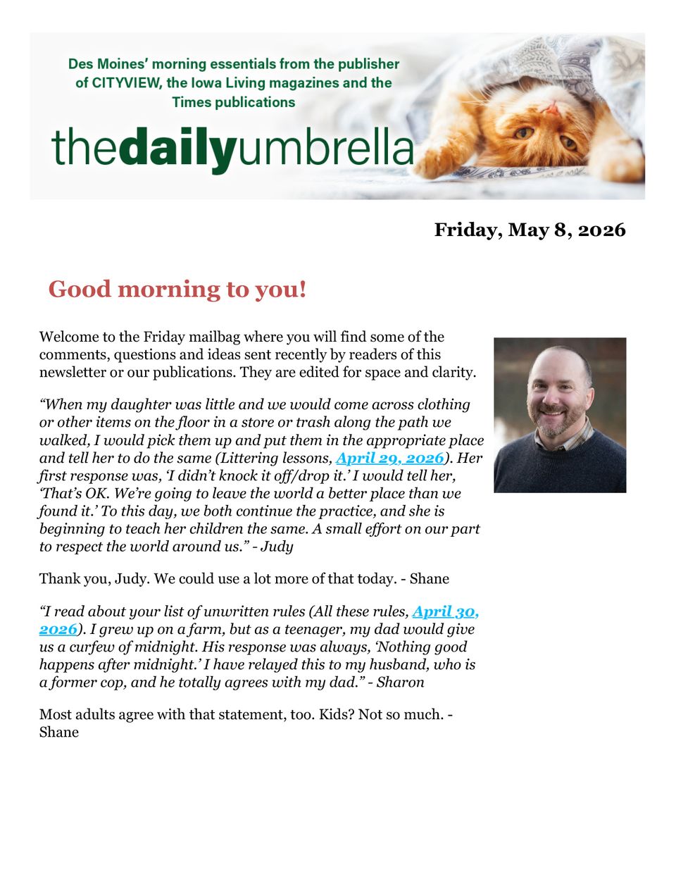 Daily umbrella may 8  ipers ceo resigns  food stamp ferraris  hangout during medieval times  1