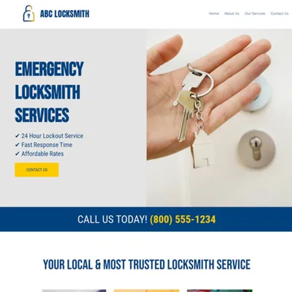 Locksmith website theme design original