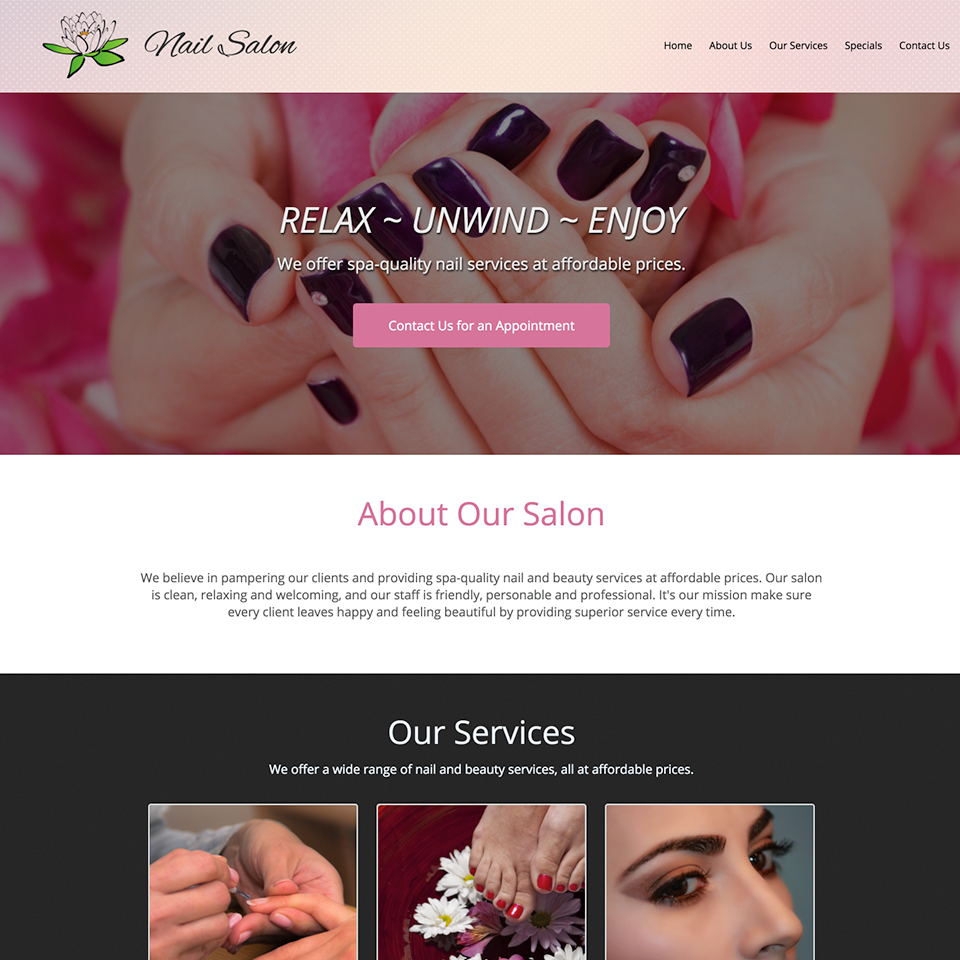 Nail salon website design theme20171102 19897 1sewh50 960x960
