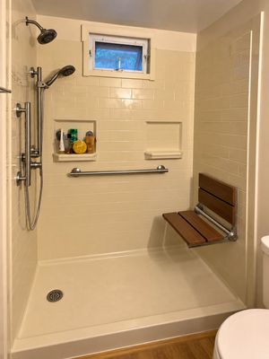 Bestbath walk in shower seat grab bars poconos