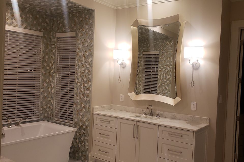 Bathroom corner view