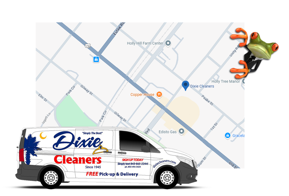 Dixiecleaners map