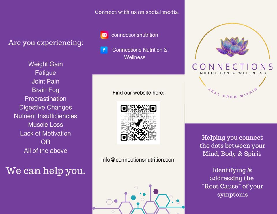 Promotional material for Connections Nutrition & Wellness 