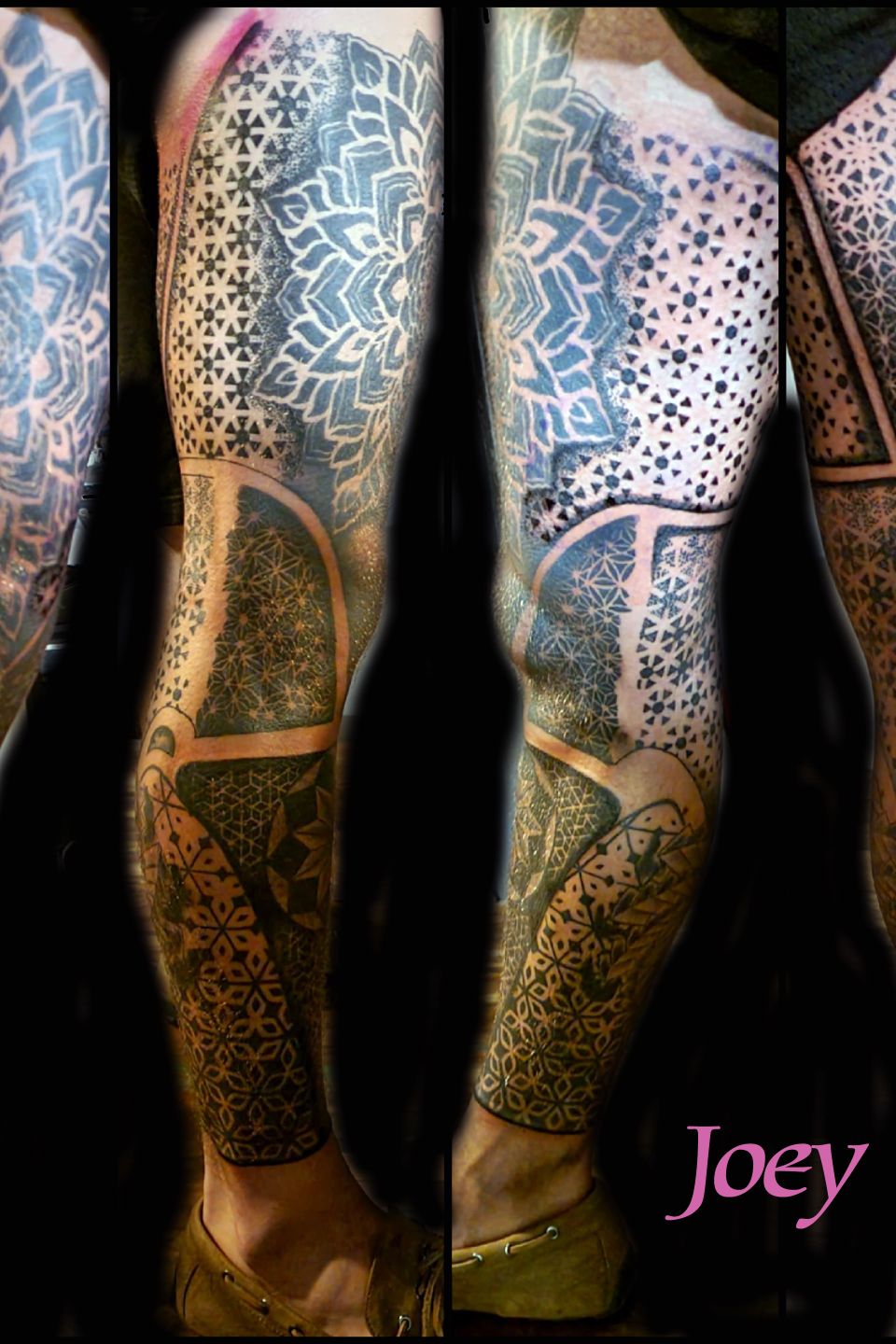 Joey geometeric leg sleeve