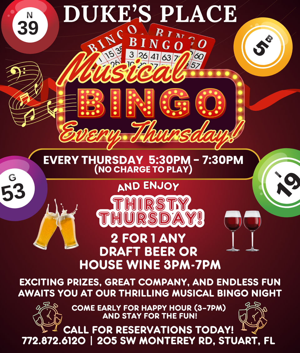Musical bingo updated 6 2 25