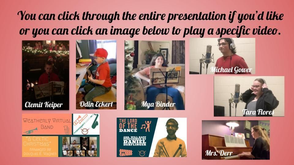 Weatherly virtual winter concert