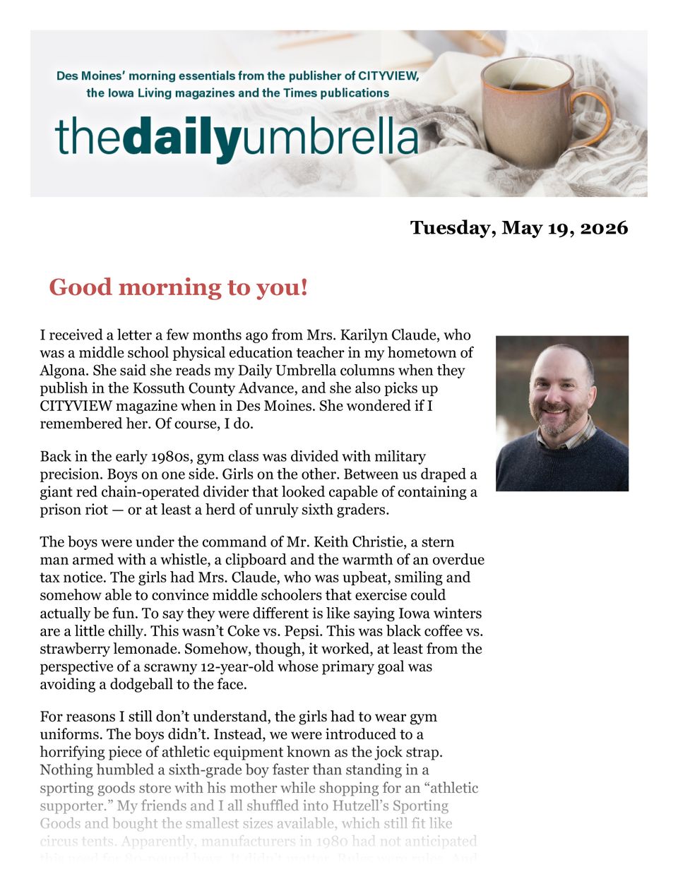 Daily umbrella may 19  gov. reynolds signs property tax overhaul  robbery suspect armed with sword  why did the flower slip and fall  1
