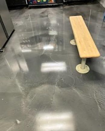 Buffed floor