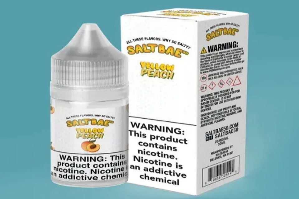 Salt Bae Yellow Peach E-Liquid
