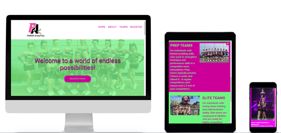 Fierce athletics competitive cheer