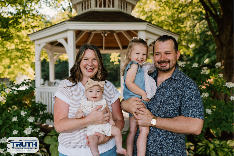 Family photo of The Truth Service Company owners.