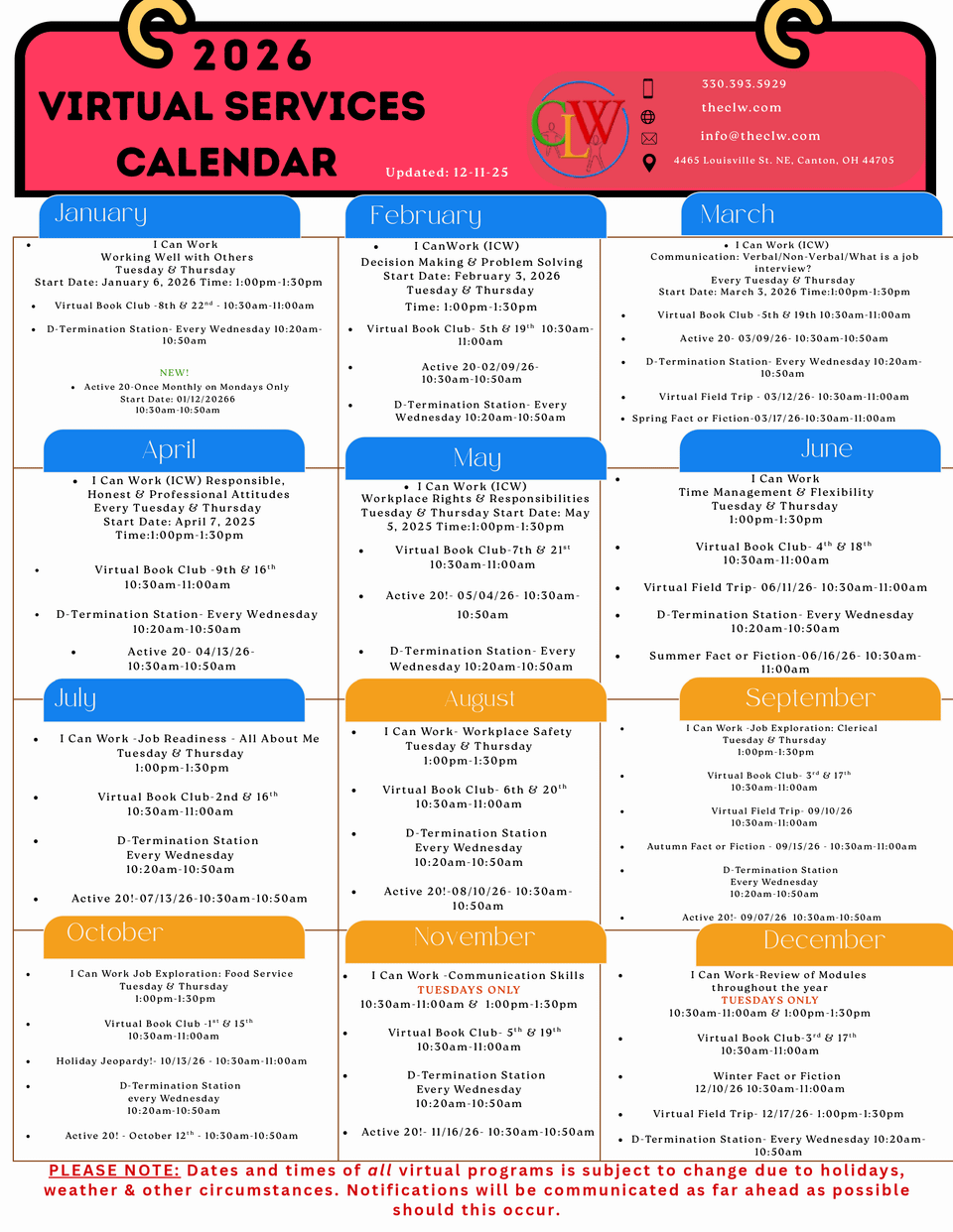2026 annual virtual services calendar updated 1 6 26 00001