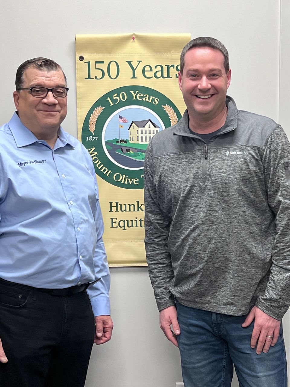 Mayor joe nicastro and steve hunkele steve hunkele ceo of hunkele equities is a commercial and industrial real estate company specializing in flex space.  serving northern new jersey for 20 years. they are located at 160 g