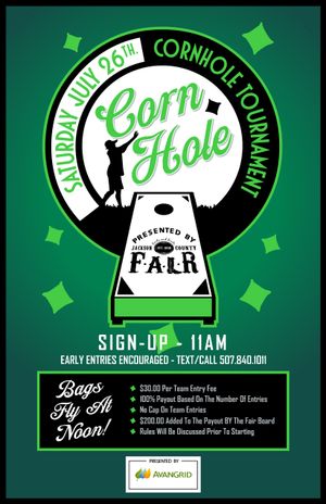 Corn hole poster 2025