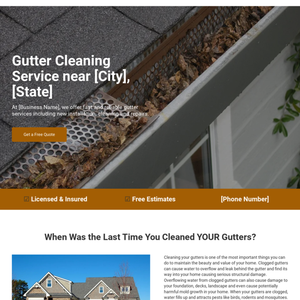 Gutter cleaning company