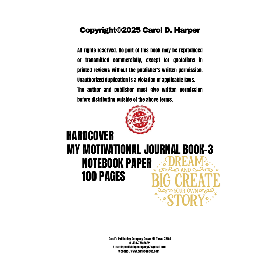 Copyright©2025 carol d. harper   17