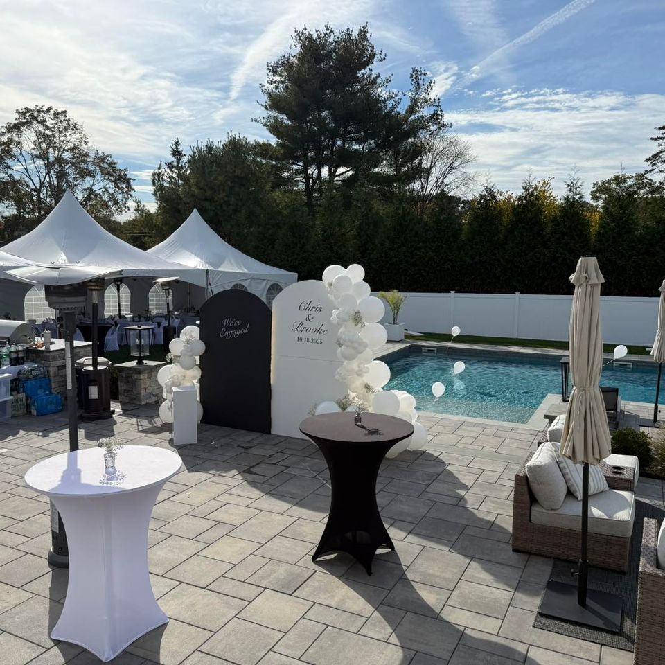 alt="The Party Savers staff bartending and waitressing at a Long Island Engagement Party"