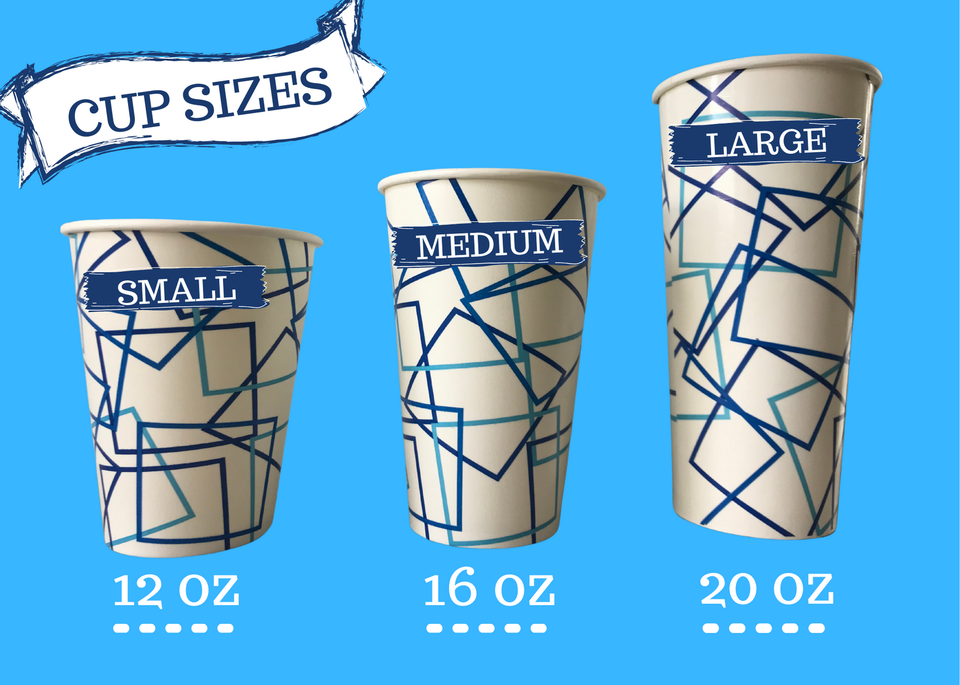 Cup sizes 7 x 5