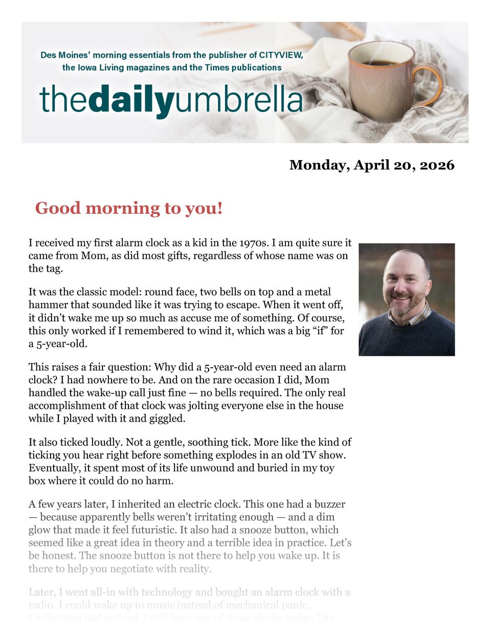 Daily umbrella april 20  gunfire in des moines  meat sales grow more than 6   elves on zoom  1