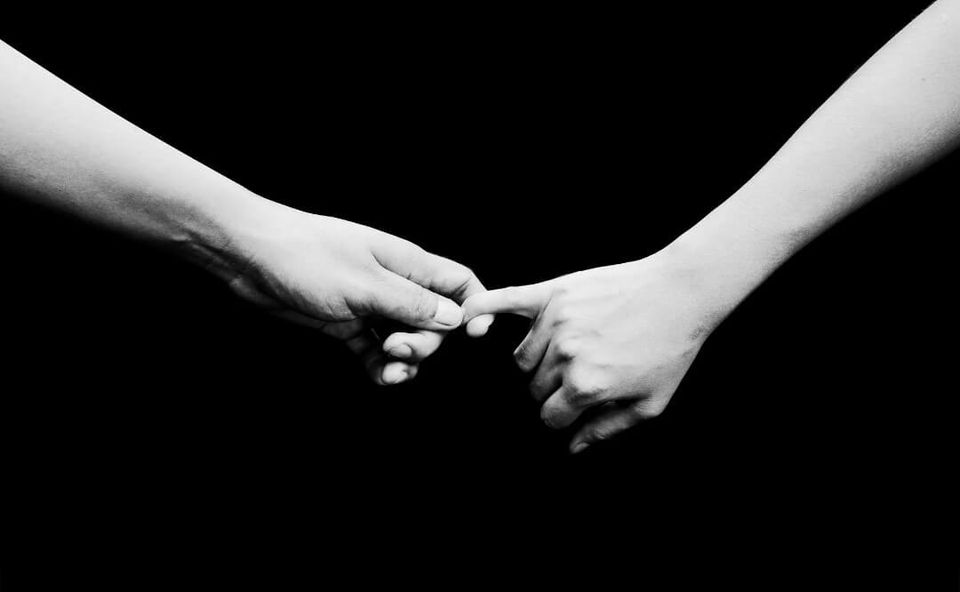Holding hands couples therapy