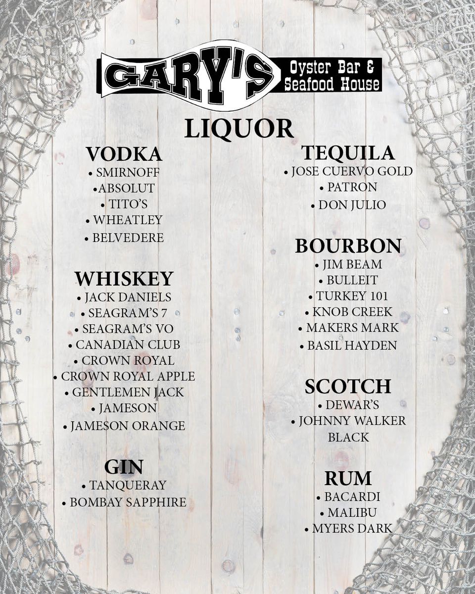 Gary's drink menu 8x10 0318242