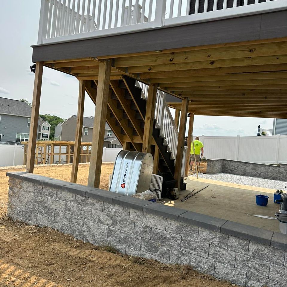 J's property maintenance retaining wall concrete lebanon