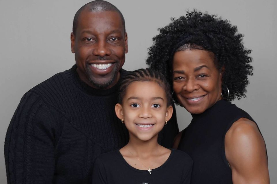 Vyronne finney marriage photo