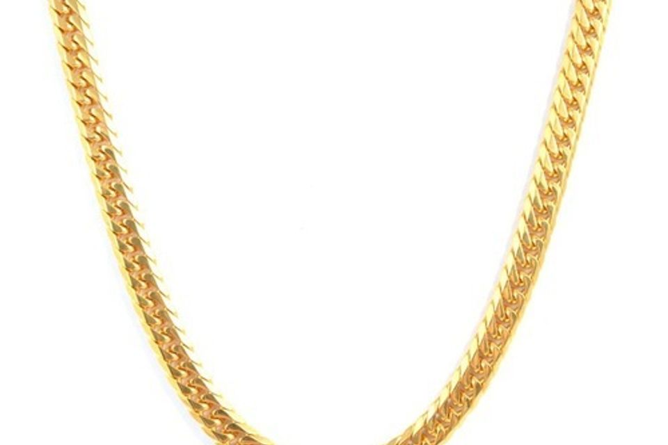 Gold miami link chain
