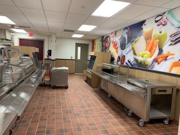 Delaware academy cafeteria line