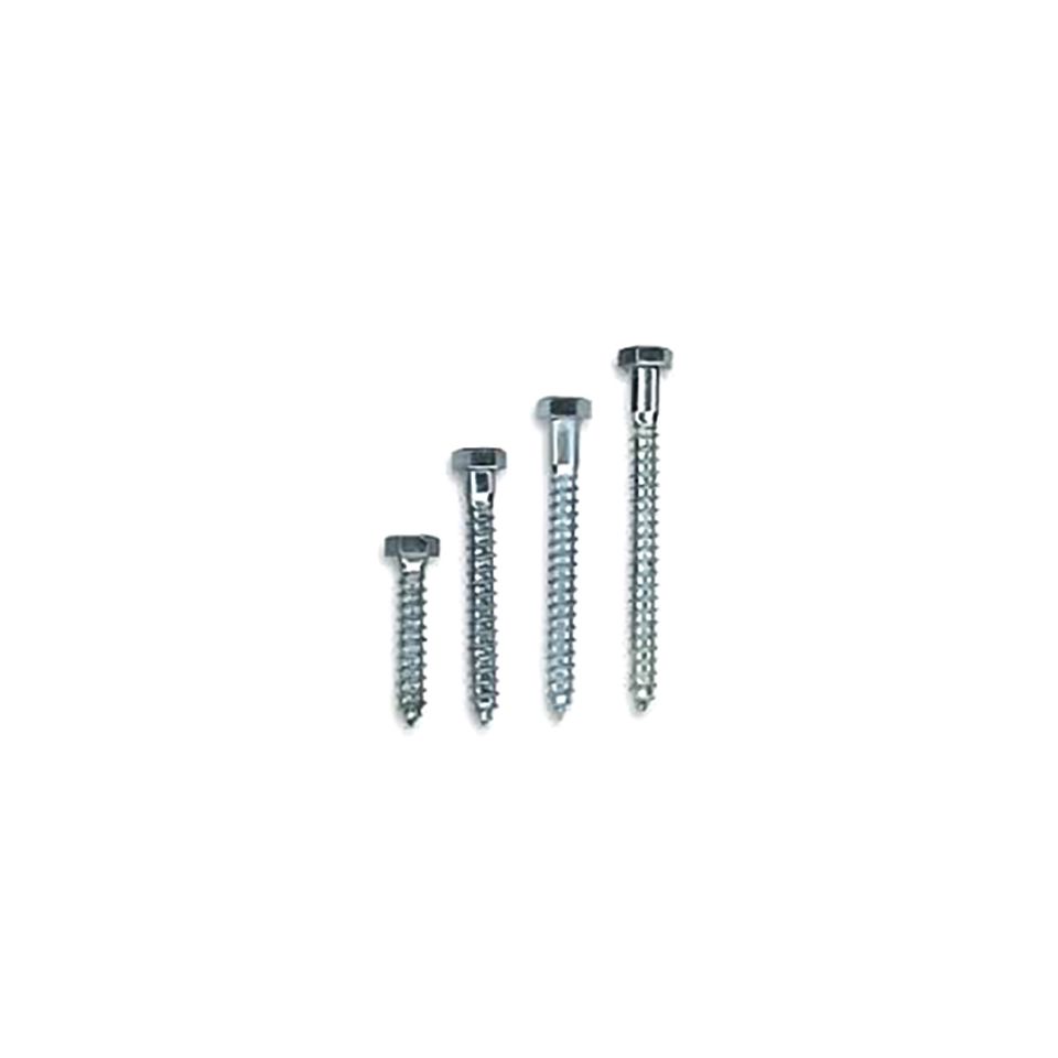 Zinc plated hex lag bolt