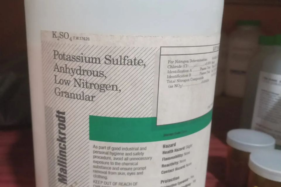 Potassium sulfate anhydrous 5.5lbs original